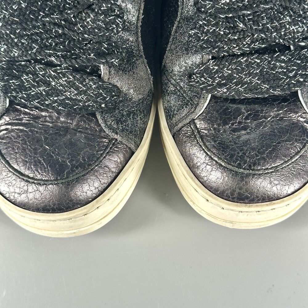 P448 Shoes Womens Size EU 36 / US 6 Black Skate Boster Mid Top Sneaker - Picture 4 of 14